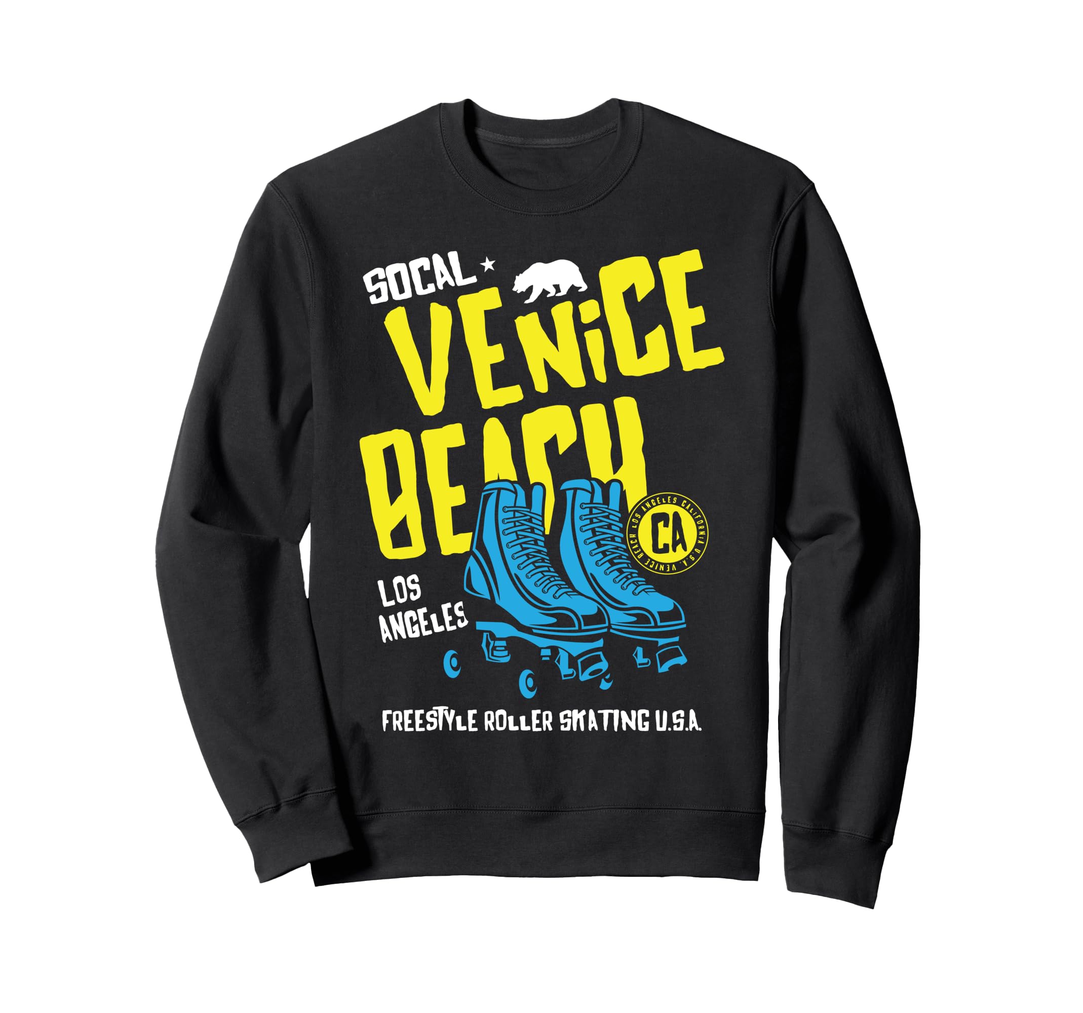 Venice Beach California Roller Sweatshirt - Fun Novelty Design Men Women - T-Shirt, Sweatshirt, Hoodie