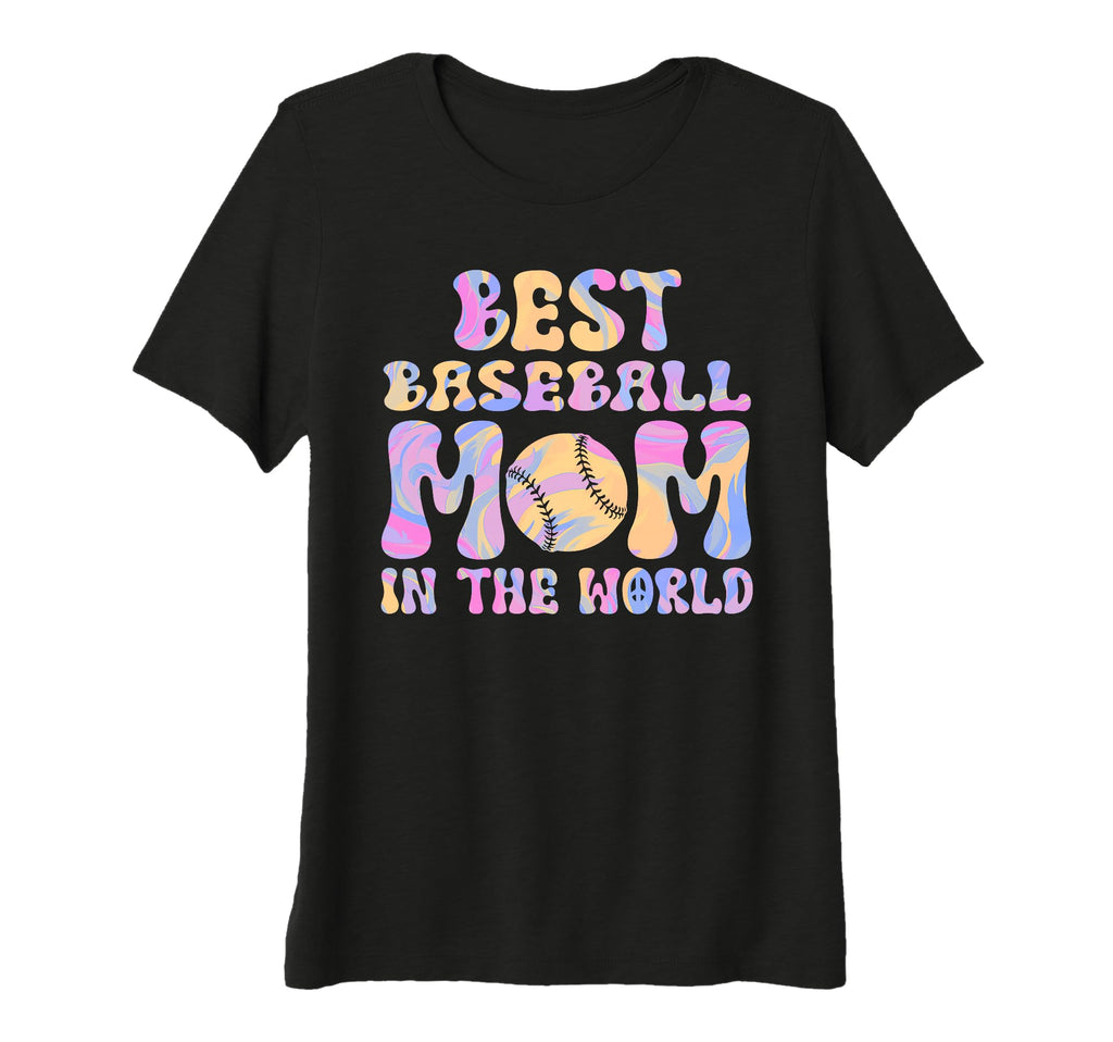 Best Baseball Mom World Sport Tri Blend T-Shirt - Trendy Graphic Men Women - T-Shirt, Sweatshirt, Hoodie