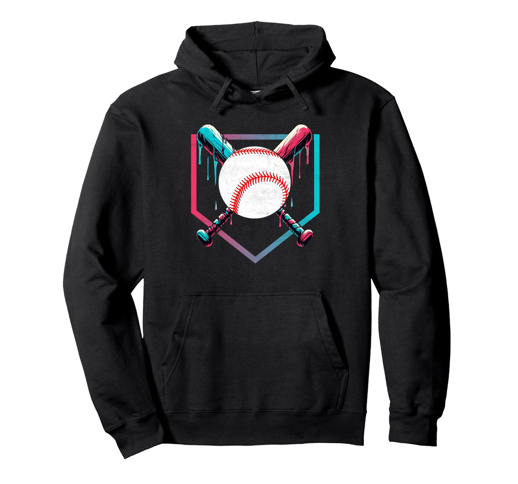 Drip Baseball Themed Graphics Baseball Hoodie - Custom Art Print Men Women - T-Shirt, Sweatshirt, Hoodie