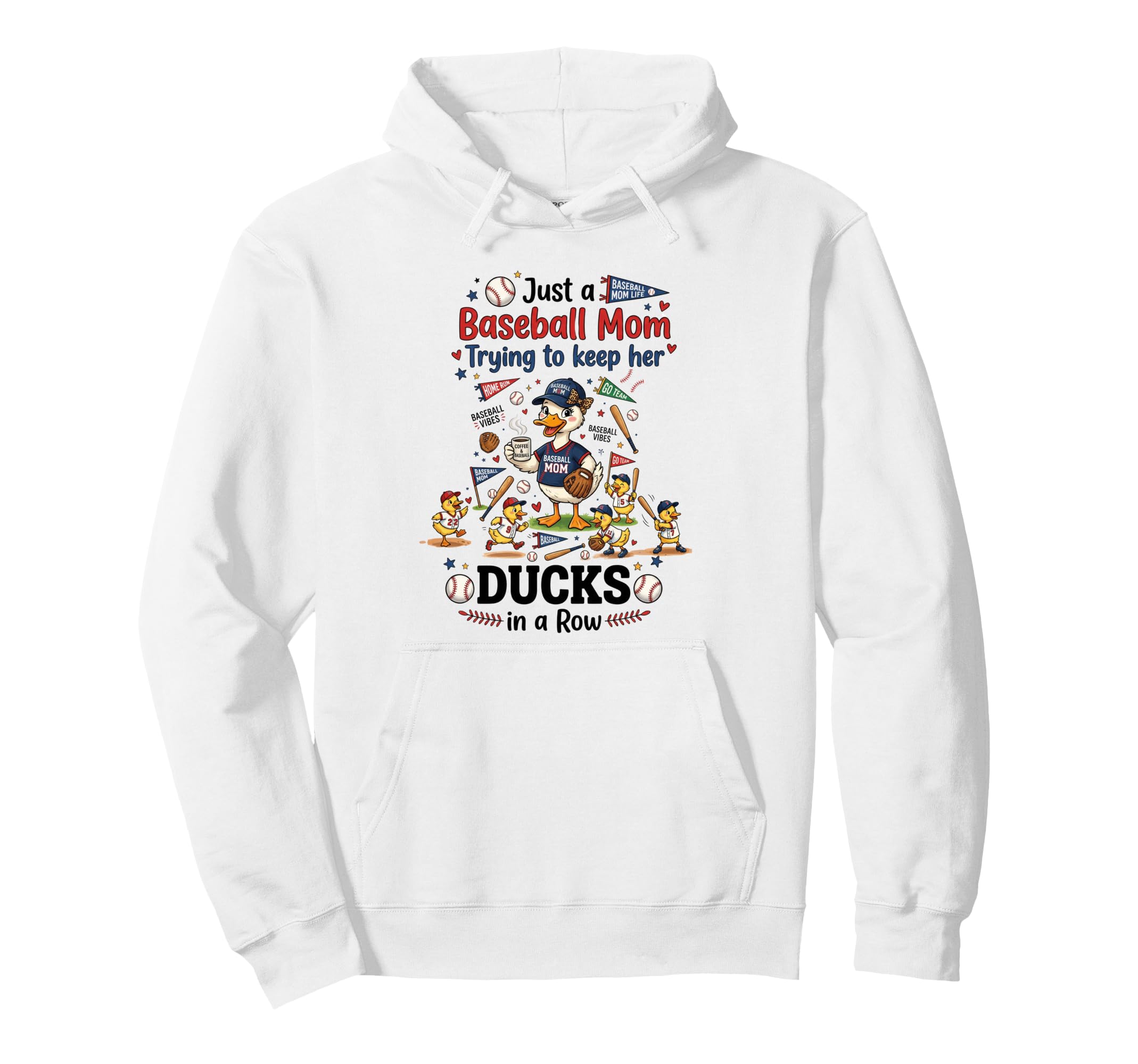 Funny Baseball Mom Baseball Mama Hoodie - Minimalist Print Men Women - T-Shirt, Sweatshirt, Hoodie