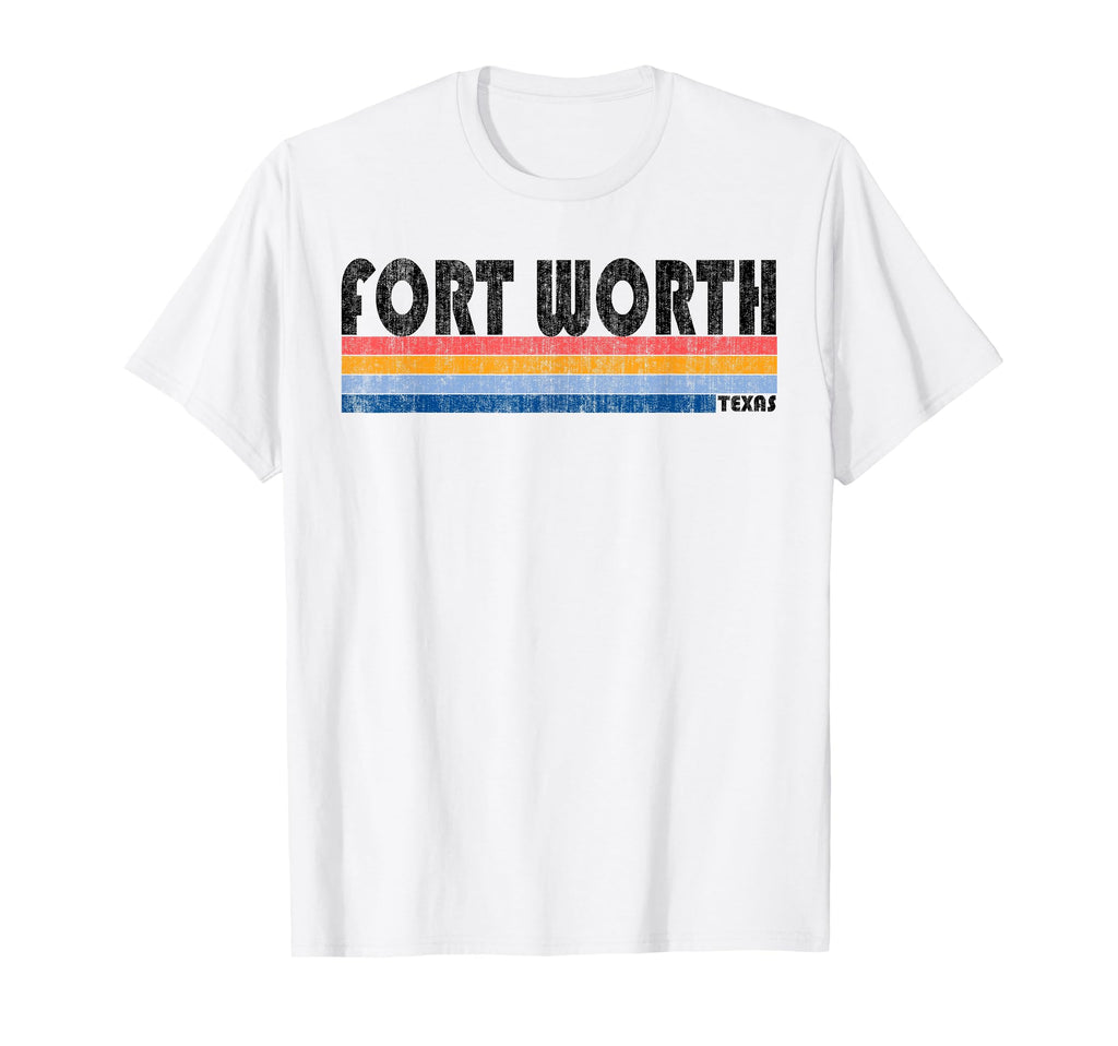 1980S Fort Worth Tx T-Shirt - Custom Art Print Unisex - T-Shirt, Sweatshirt, Hoodie