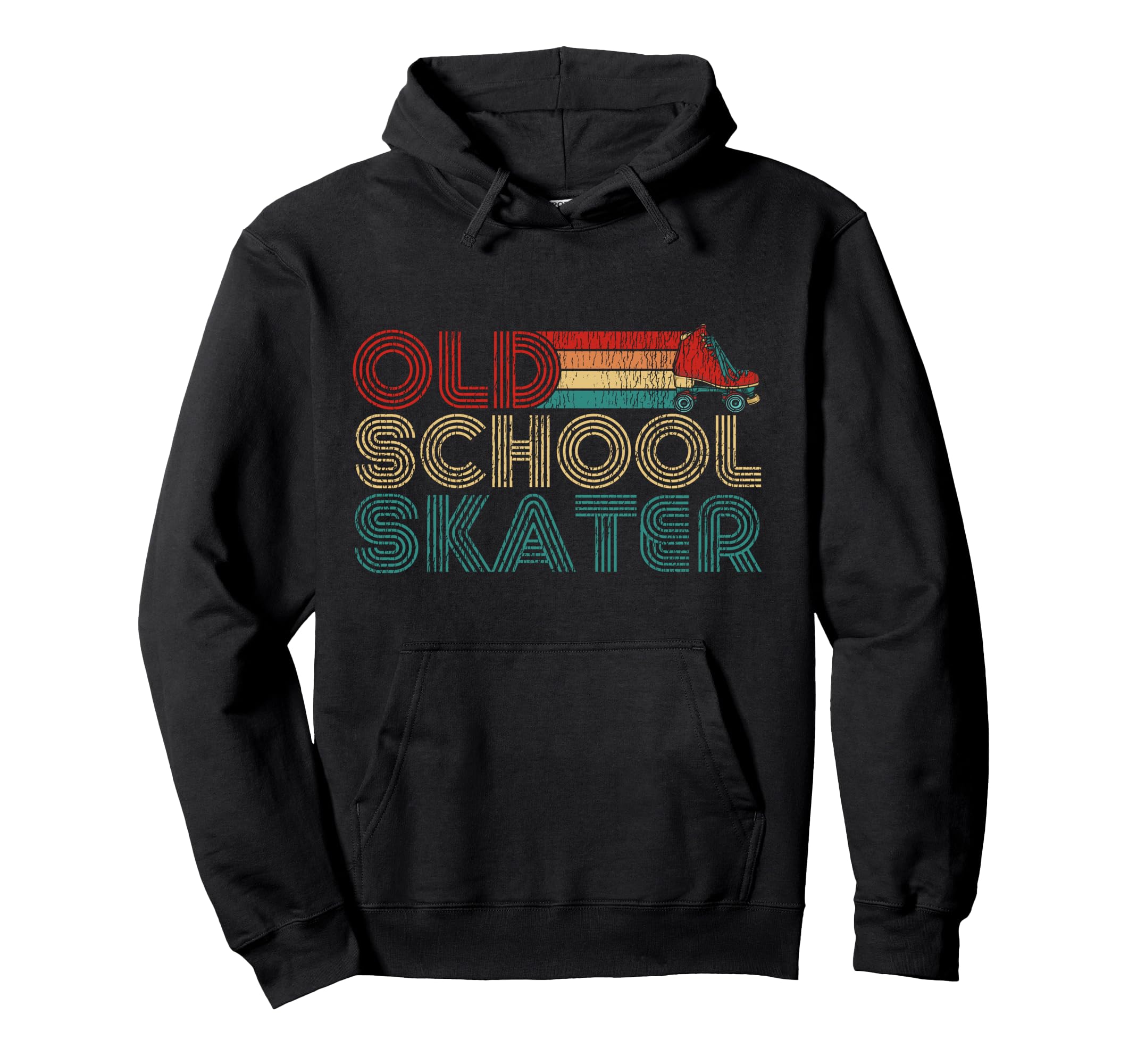 Roller Skating Skate 1970S Old School Hoodie - Casual Everyday Wear Unisex - T-Shirt, Sweatshirt, Hoodie