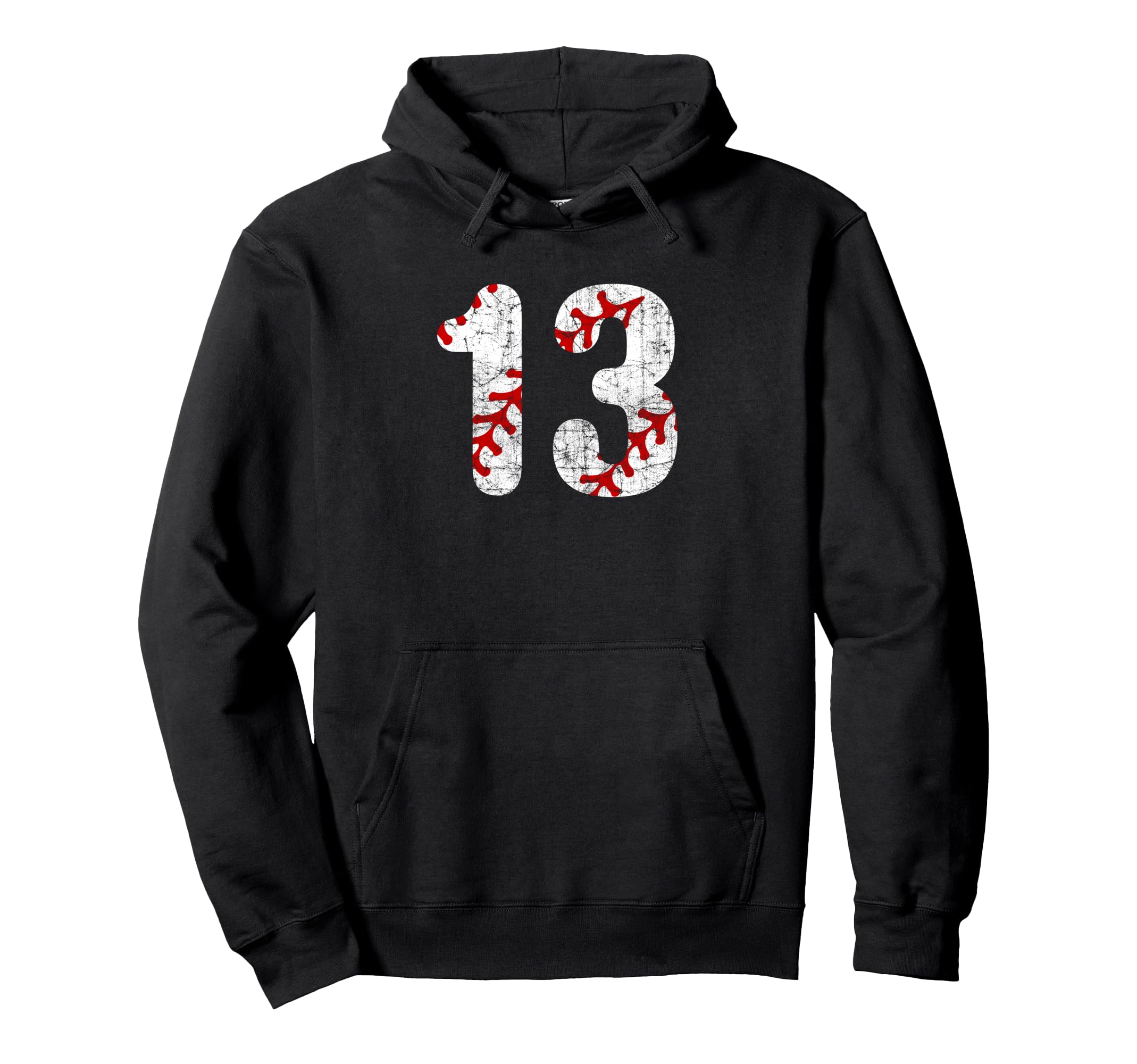 Baseball Laces Mom 13 Fan Jersey Hoodie - Custom Art Print for Adults - T-Shirt, Sweatshirt, Hoodie