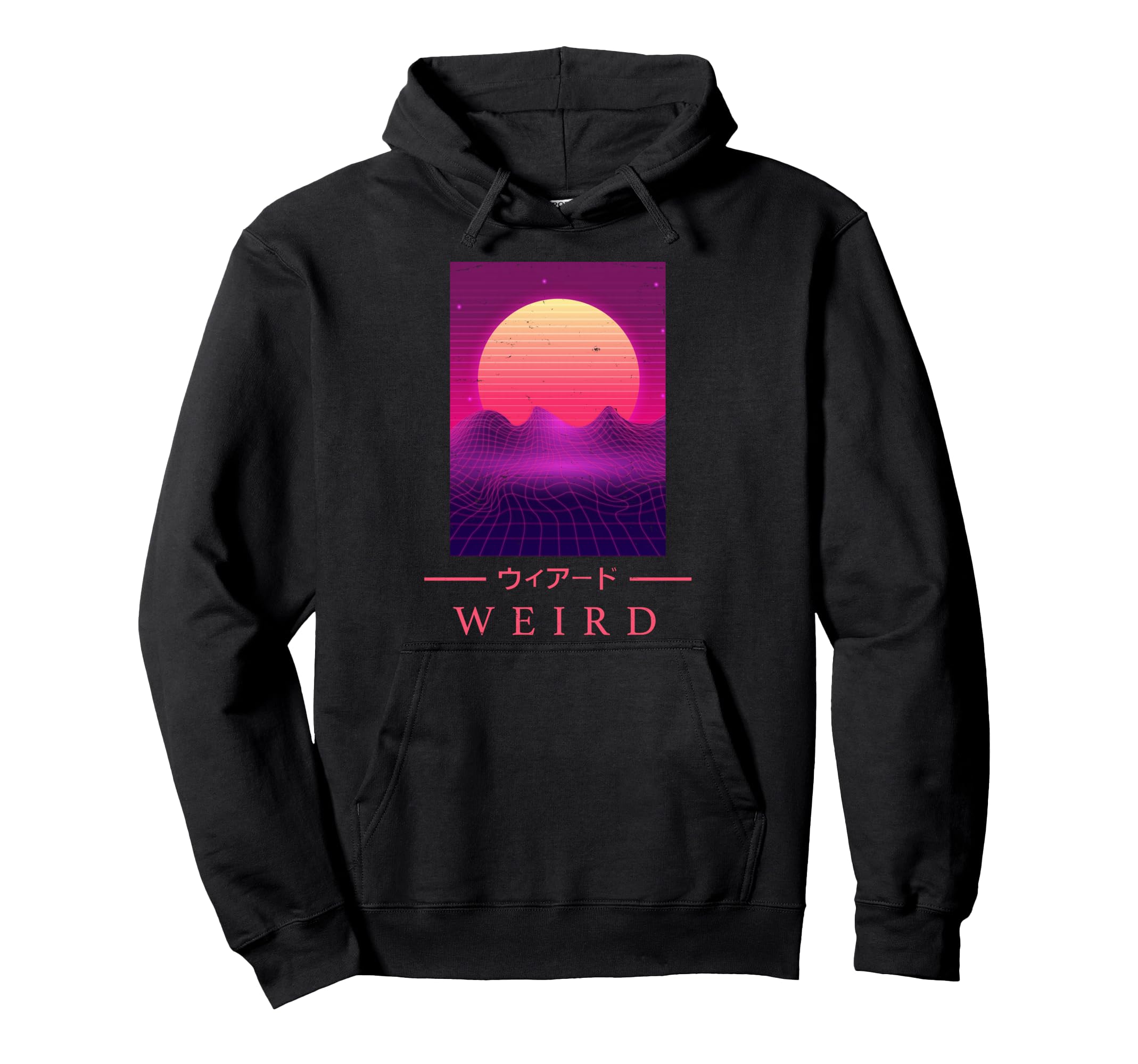 Retrowave Weird Japanese Art Aesthetic Hoodie - Graphic Print Unisex - T-Shirt, Sweatshirt, Hoodie