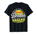 Softball Brother Im Just Here Snacks T-Shirt - Minimalist Print for Adults - T-Shirt, Sweatshirt, Hoodie
