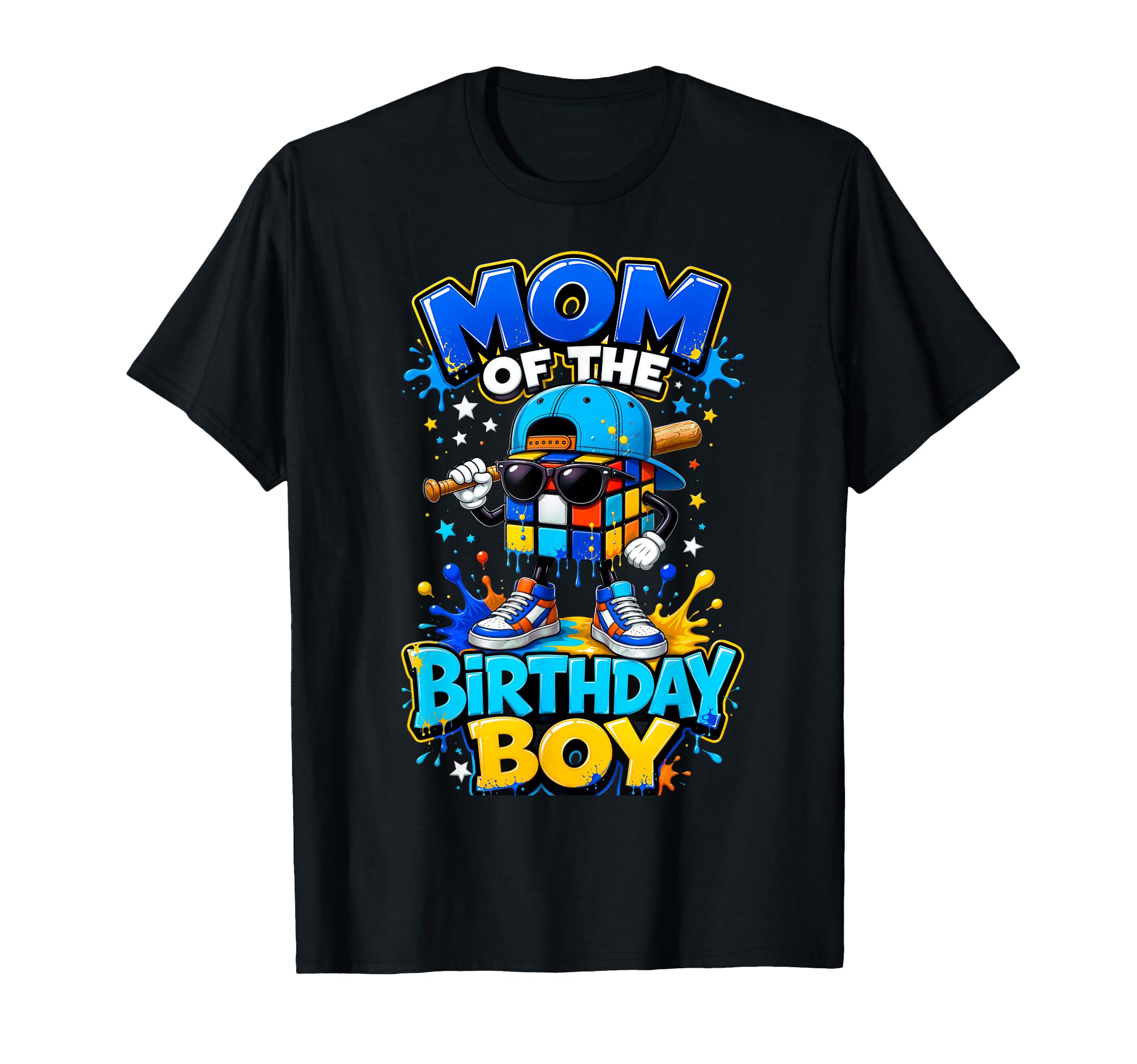 Mom Birthday Baseball Ice Cream Drip T-Shirt - Unique Graphic Unisex - T-Shirt, Sweatshirt, Hoodie