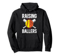 Raising Ballers Basketball Softball Hoodie - Aesthetic Graphic Men Women - T-Shirt, Sweatshirt, Hoodie