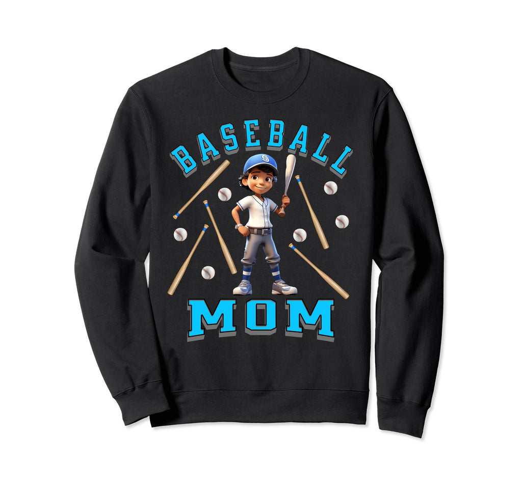 Baseball Mom Sweatshirt - Custom Art Print for Adults - T-Shirt, Sweatshirt, Hoodie