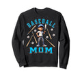 Baseball Mom Sweatshirt - Custom Art Print for Adults - T-Shirt, Sweatshirt, Hoodie