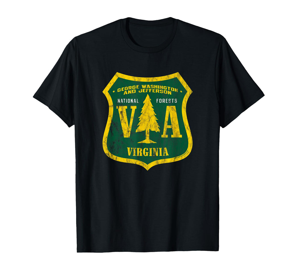 George Washington National Forest Shield T-Shirt - Unique Graphic Men Women - T-Shirt, Sweatshirt, Hoodie