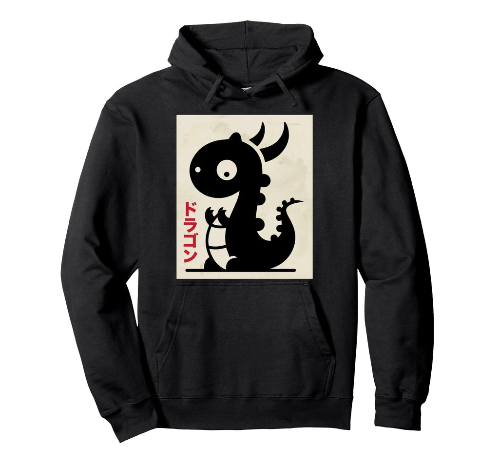 Dino Ukiyo E Art Japan Theme Pastel Hoodie - Novelty Apparel for Adults - T-Shirt, Sweatshirt, Hoodie