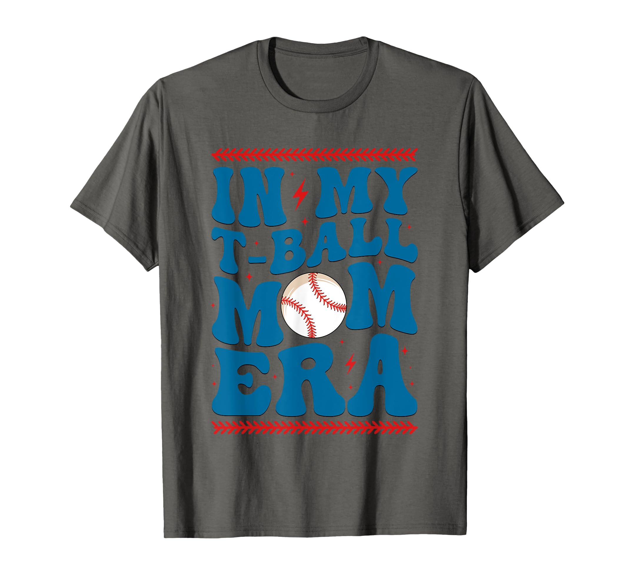 My T Ball Mom Era Baseball Mom Groovy T-Shirt - Custom Art Print Unisex - T-Shirt, Sweatshirt, Hoodie