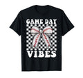 Game Day Vibes Coquette Bow Baseball T-Shirt - Custom Art Print Unisex - T-Shirt, Sweatshirt, Hoodie
