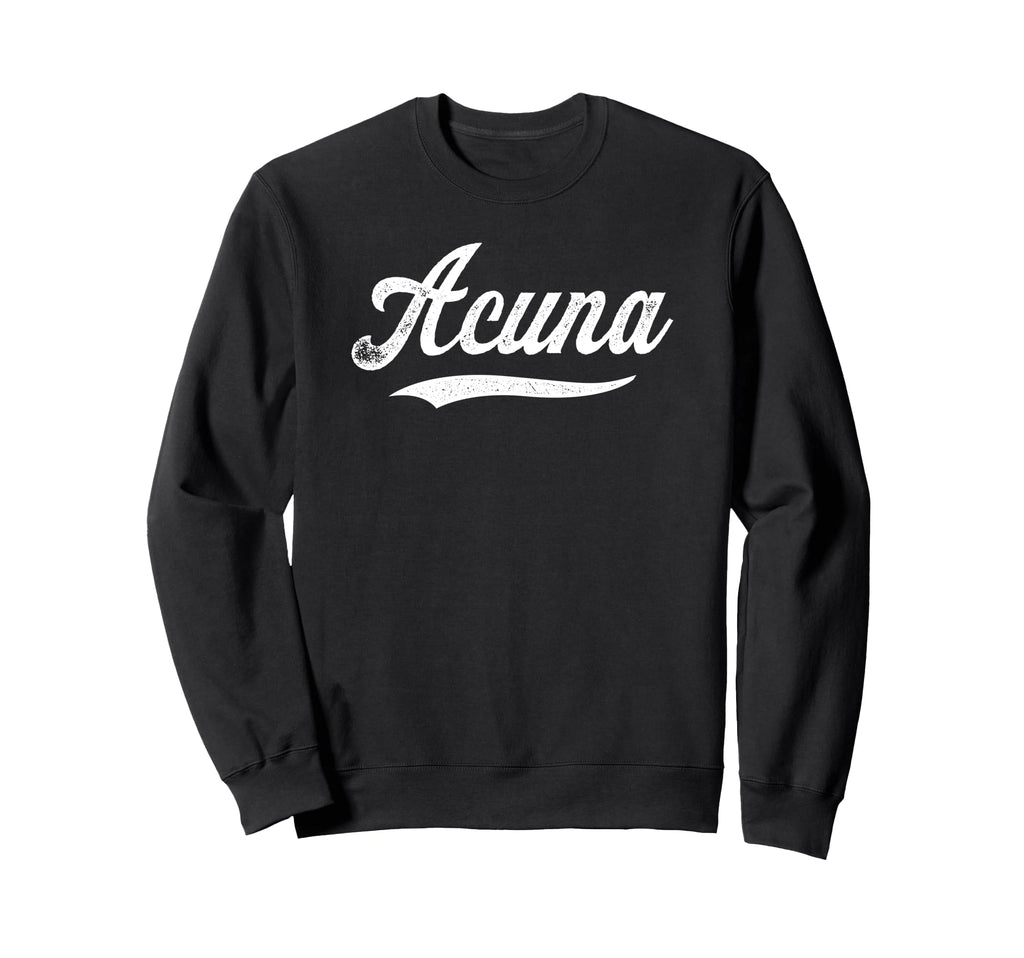 Distressed Script Francisco Acuna Sweatshirt - Streetwear Style Men Women - T-Shirt, Sweatshirt, Hoodie