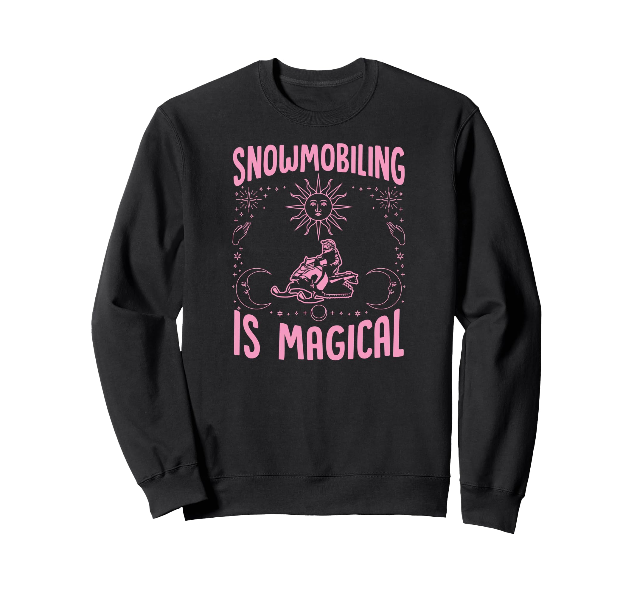 Snowmobiling Is Magical Sun Sweatshirt - Aesthetic Graphic for Adults - T-Shirt, Sweatshirt, Hoodie