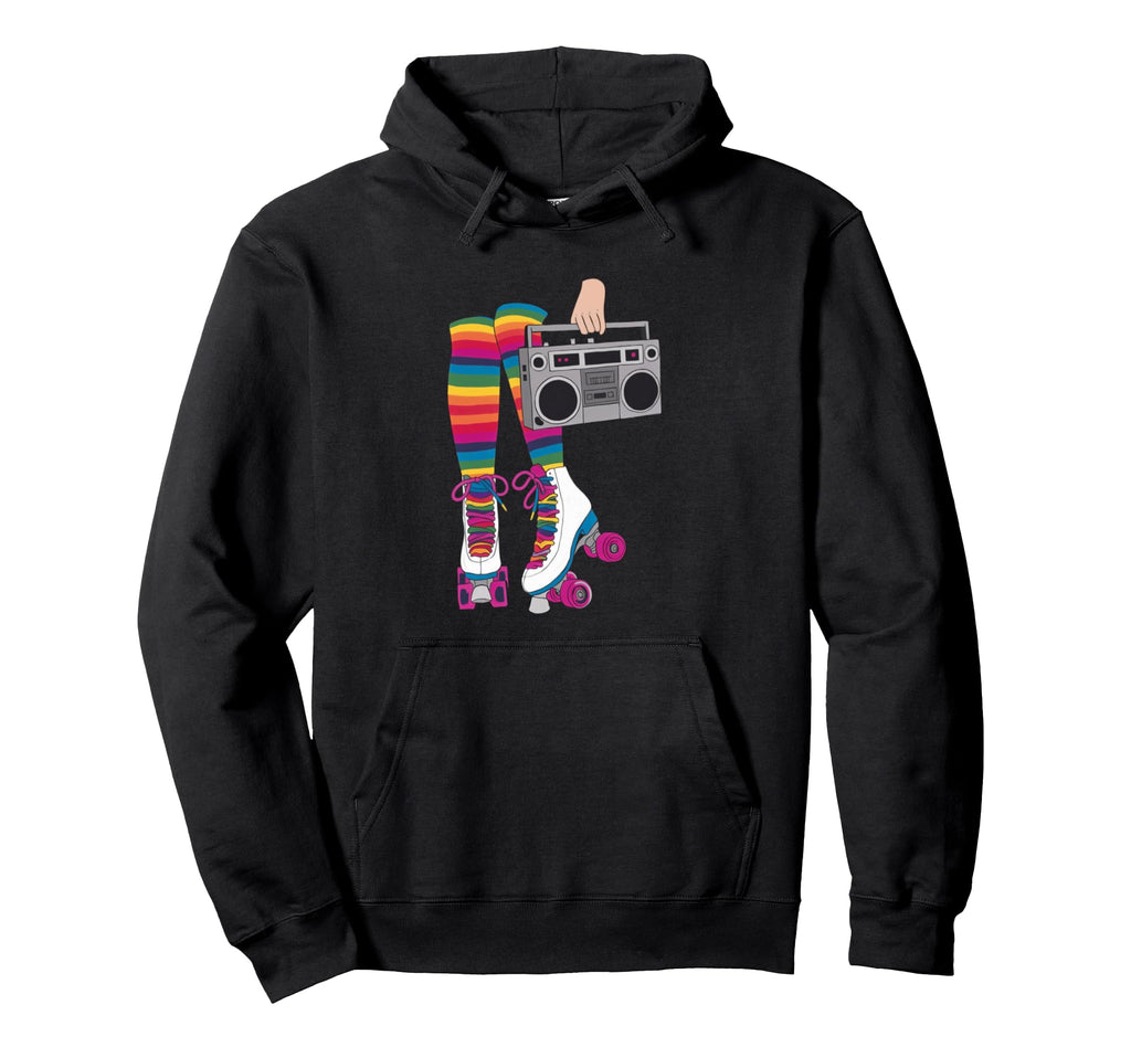 Rollerskates Roll Beat Funny 70S 80S Hoodie - Aesthetic Graphic Unisex - T-Shirt, Sweatshirt, Hoodie