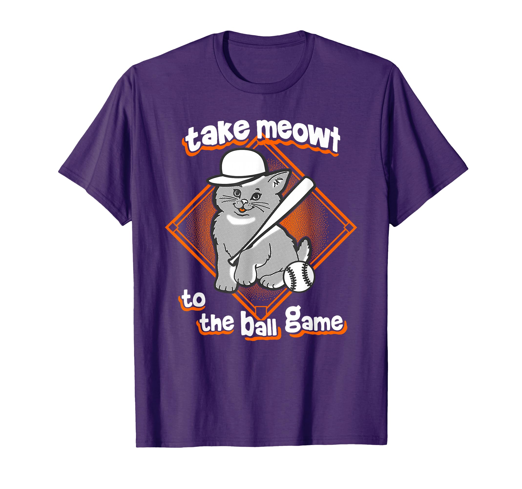 Take Meowt Ball Game Funny Cat T-Shirt - Custom Art Print for Adults - T-Shirt, Sweatshirt, Hoodie