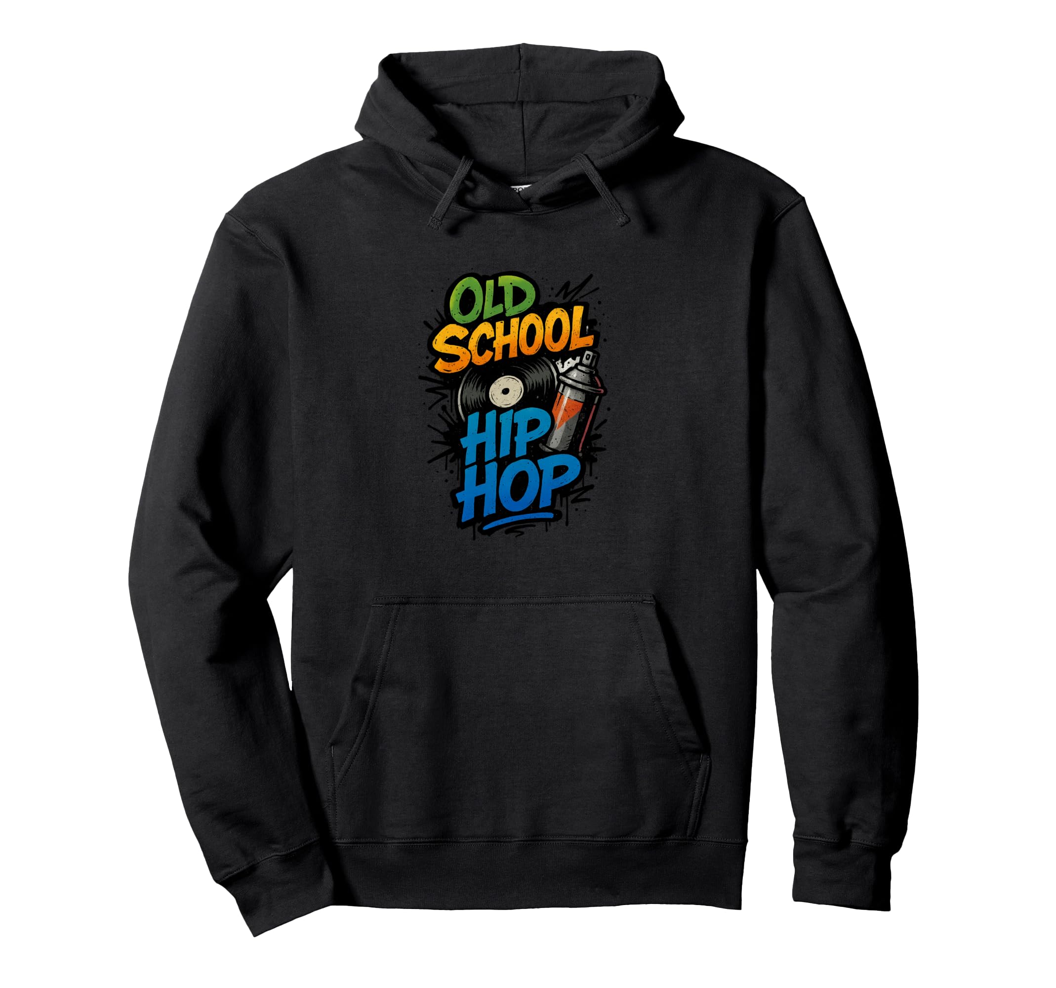 Raised Old School Hip Hop Rap Music Fan Hoodie - Minimalist Print Men Women - T-Shirt, Sweatshirt, Hoodie