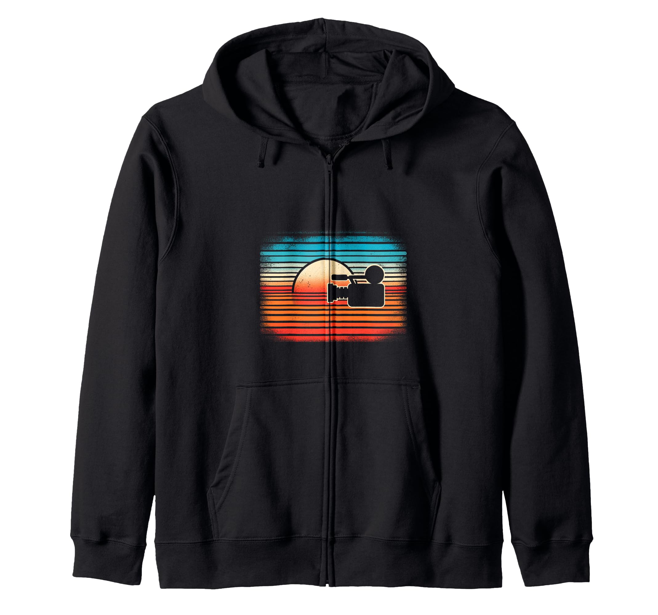 Sunset Camera Hoodie - Trendy Graphic Men Women - T-Shirt, Sweatshirt, Hoodie