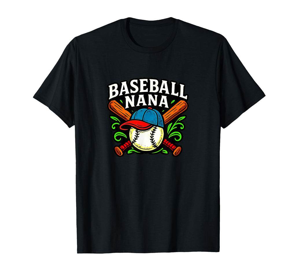 Baseball Nana T-Shirt - Custom Art Print Unisex - T-Shirt, Sweatshirt, Hoodie