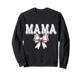 Coquette Baseball Bow Mom Sister Sweatshirt - Novelty Apparel for Adults - T-Shirt, Sweatshirt, Hoodie