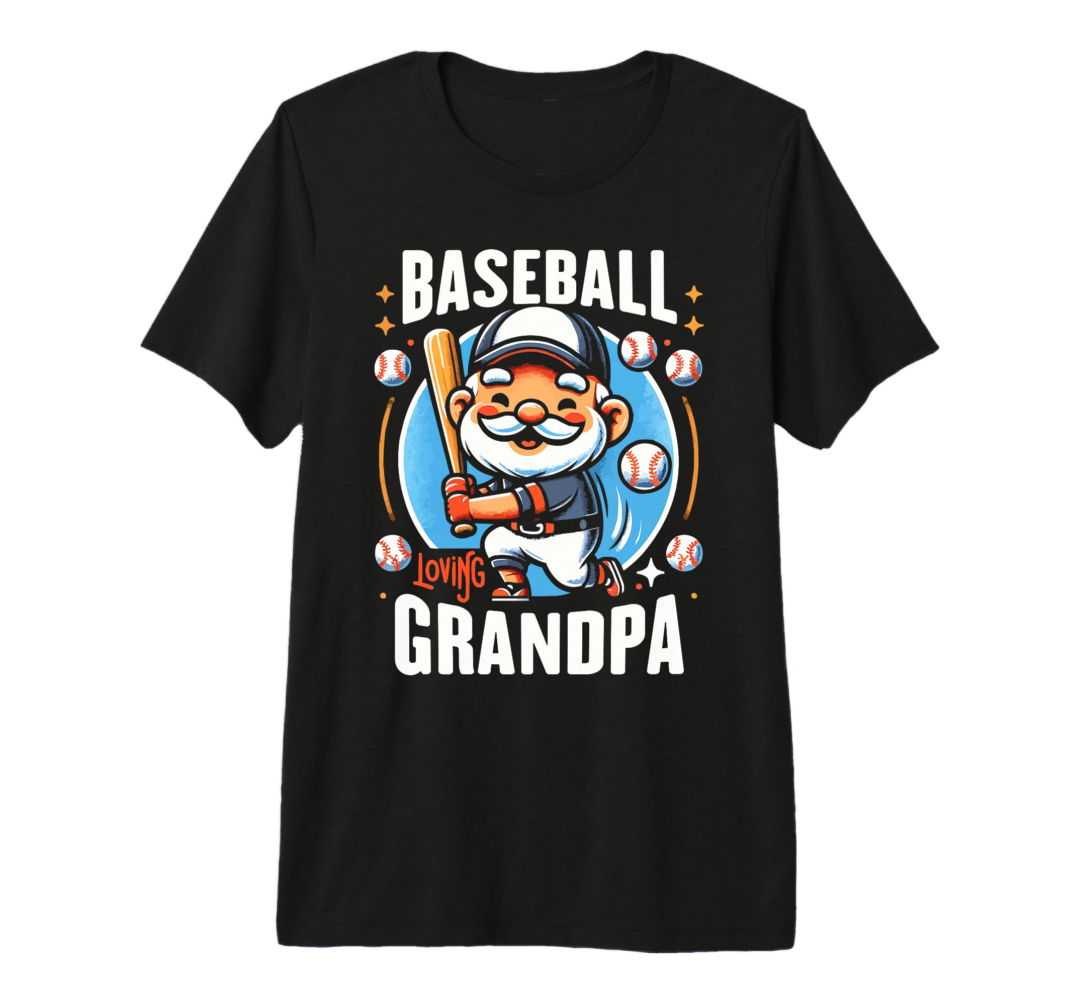 Baseball Grandpa Grandfather Gramps T-Shirt - Graphic Print Unisex - T-Shirt, Sweatshirt, Hoodie