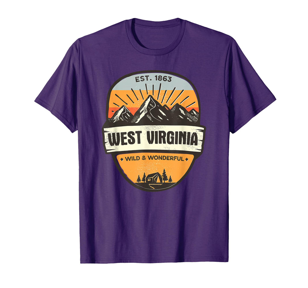 West Virginia Wild And Wonderful T-Shirt - Aesthetic Graphic for Adults - T-Shirt, Sweatshirt, Hoodie