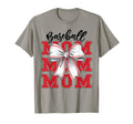Mother Baseball Mom Coquette Bow Game T-Shirt - Novelty Apparel Men Women - T-Shirt, Sweatshirt, Hoodie