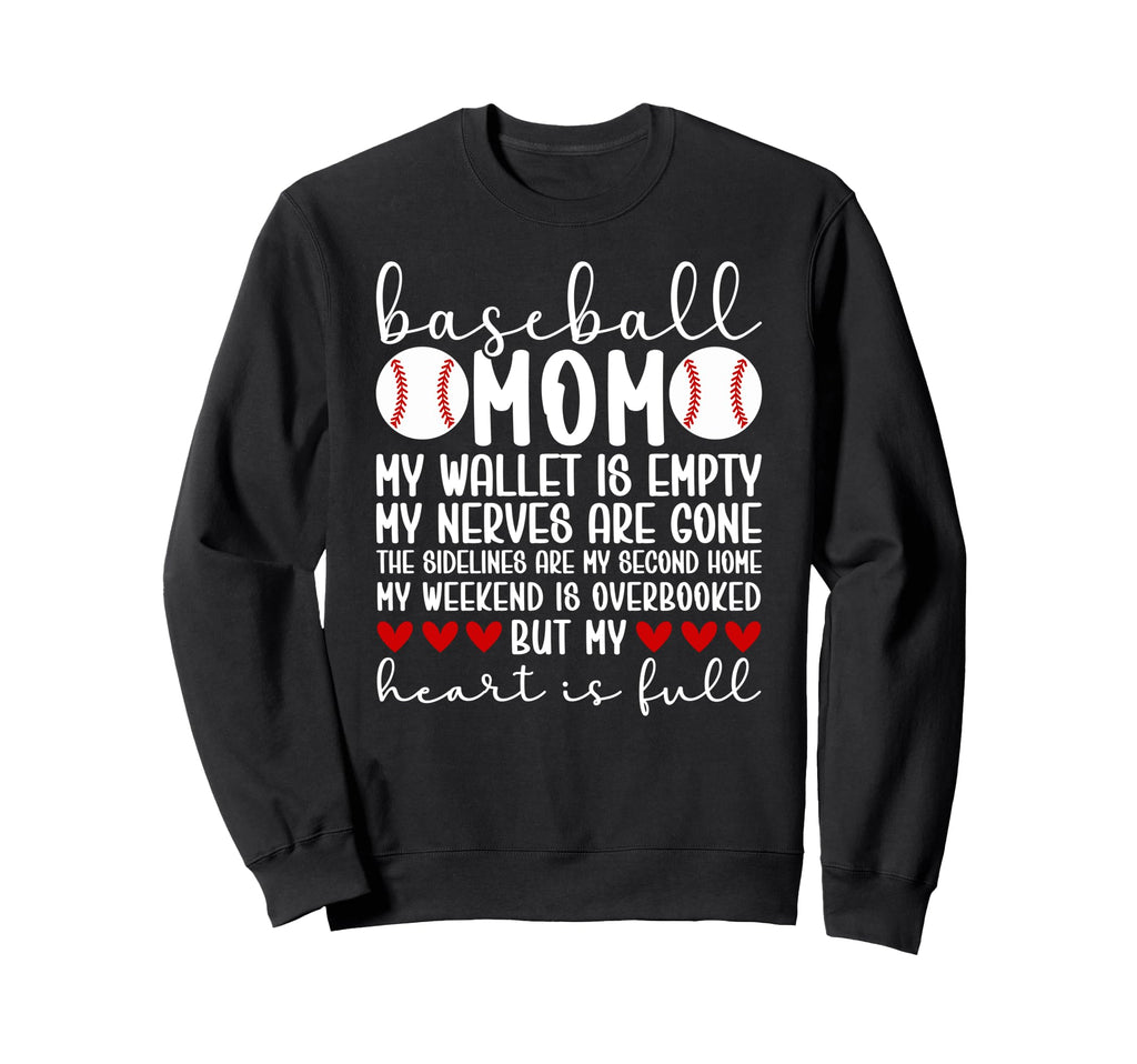 Proud Baseball Mom Baseball Sweatshirt - Custom Art Print for Adults - T-Shirt, Sweatshirt, Hoodie