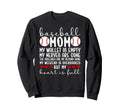 Proud Baseball Mom Baseball Sweatshirt - Custom Art Print for Adults - T-Shirt, Sweatshirt, Hoodie