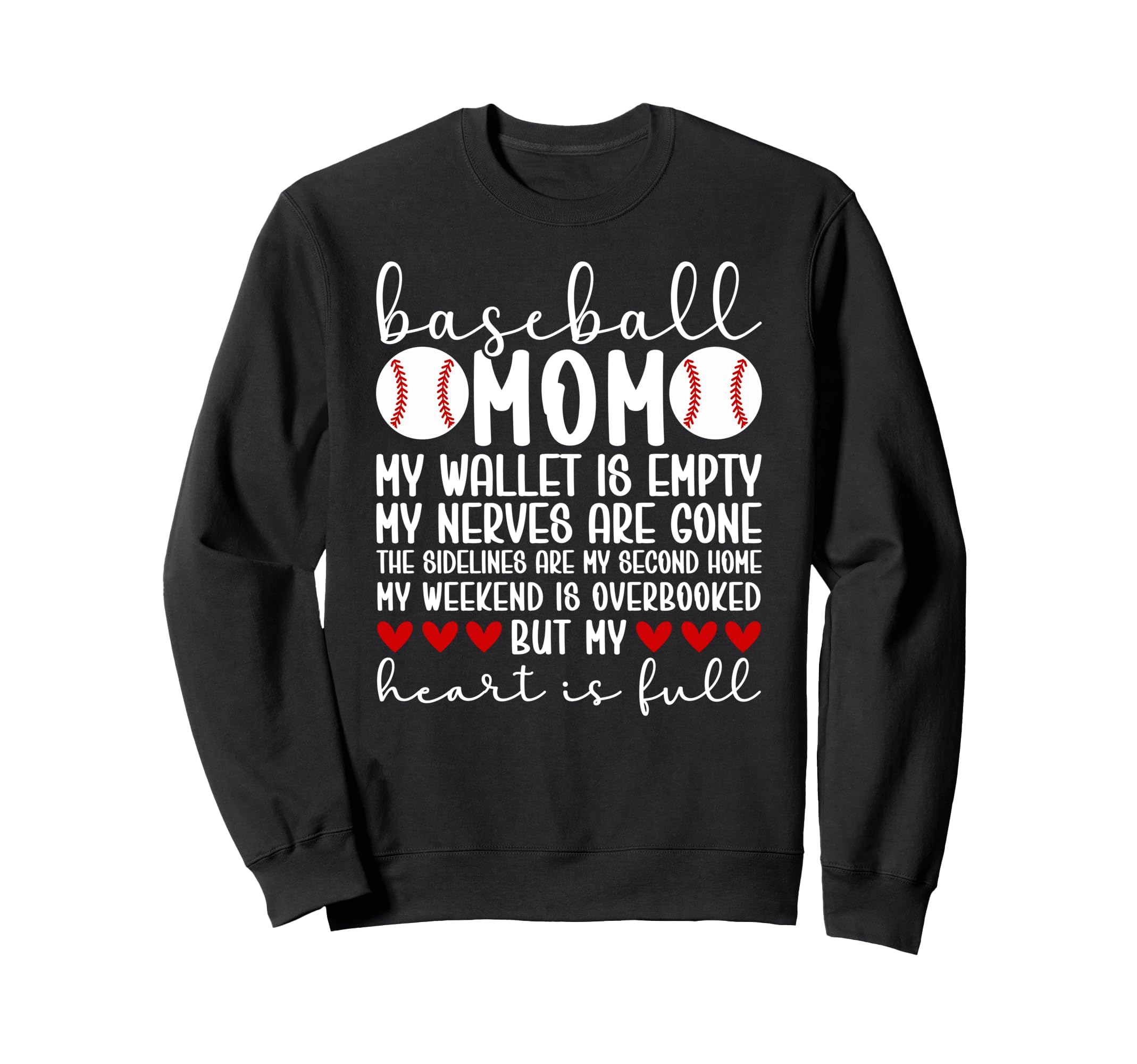 Proud Baseball Mom Baseball Sweatshirt - Custom Art Print for Adults - T-Shirt, Sweatshirt, Hoodie