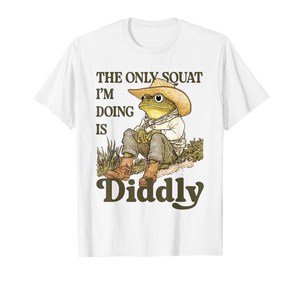Frog Toad Cowboy Western Only Squat Im T-Shirt - Fun Novelty Design Unisex - T-Shirt, Sweatshirt, Hoodie