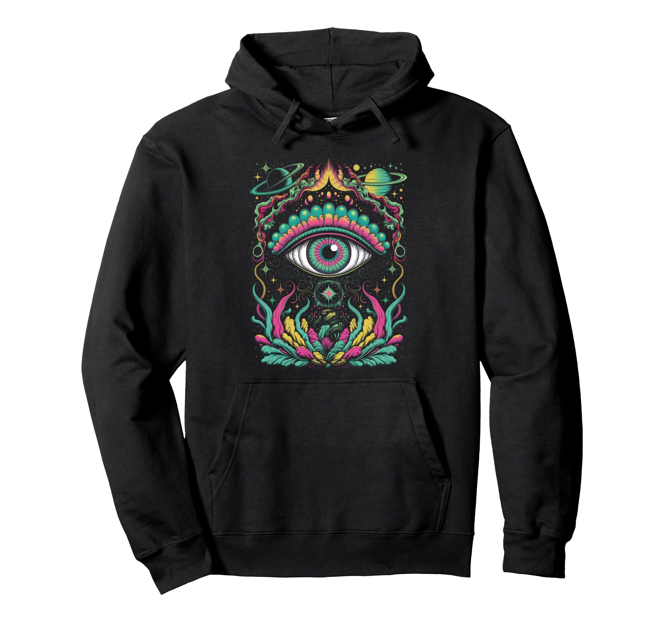 Psychedelic Eye Psychedelic Colorful Hoodie - Unique Graphic for Adults - T-Shirt, Sweatshirt, Hoodie