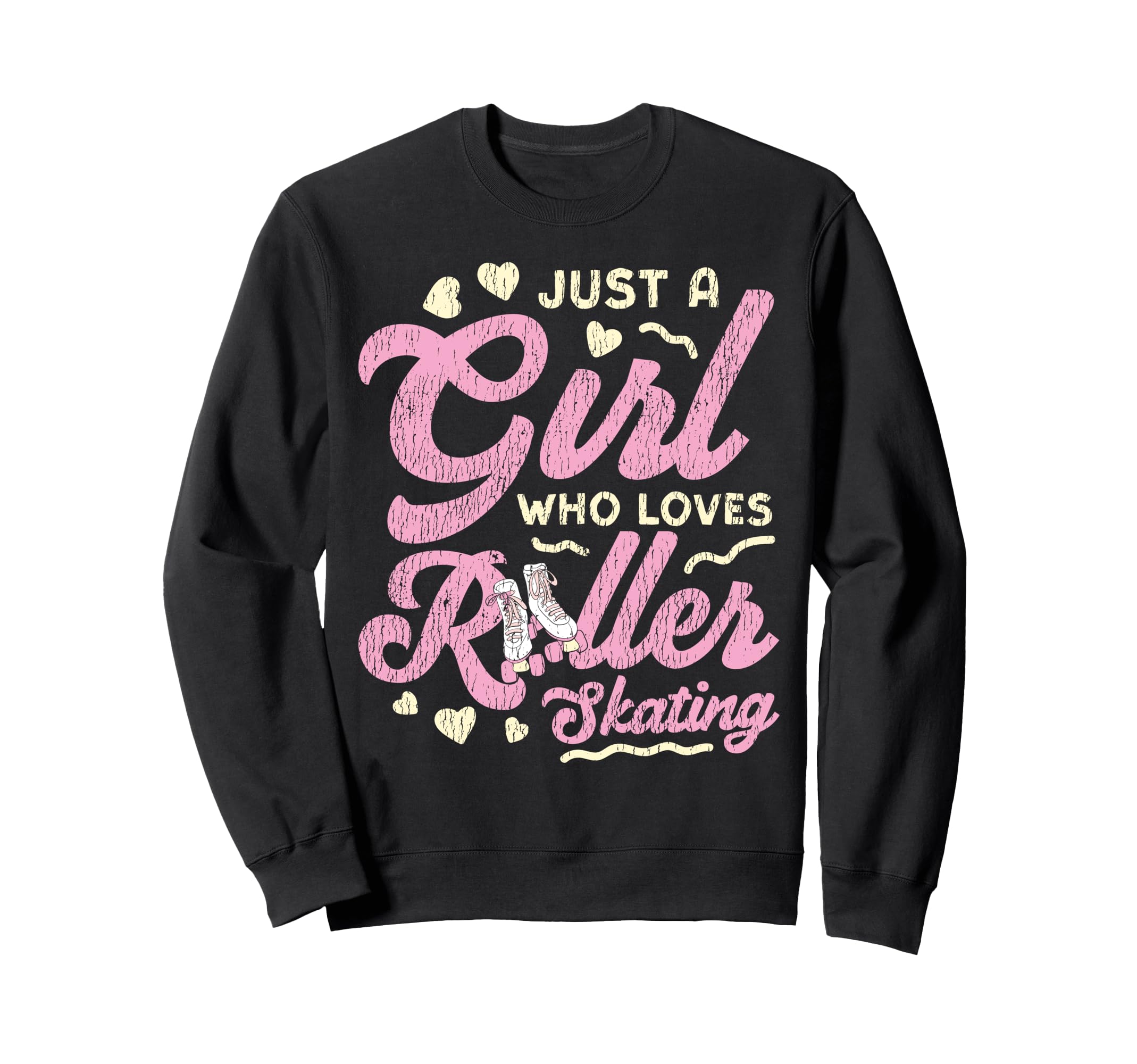 Roller Skating Skate 1970S Just Who Sweatshirt - Minimalist Print Unisex - T-Shirt, Sweatshirt, Hoodie