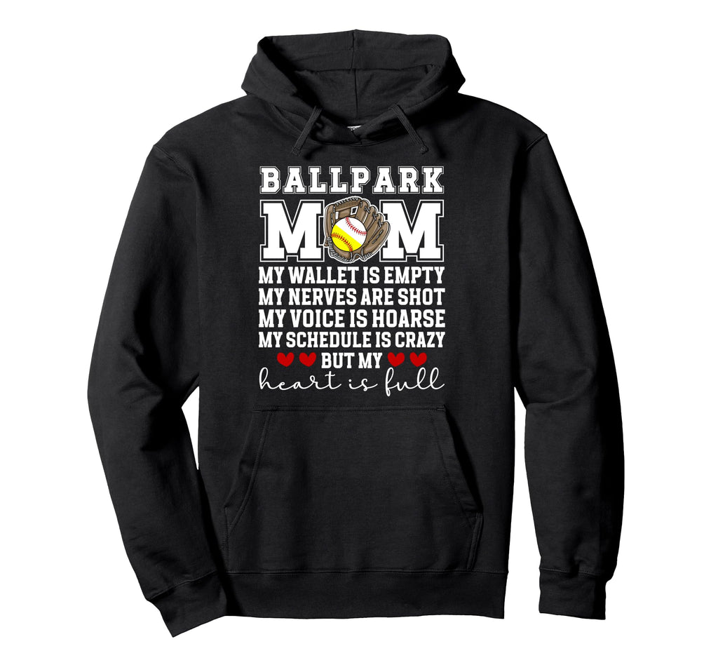 Baseball Softball Mom Proud Softball Hoodie - Fun Novelty Design Unisex - T-Shirt, Sweatshirt, Hoodie