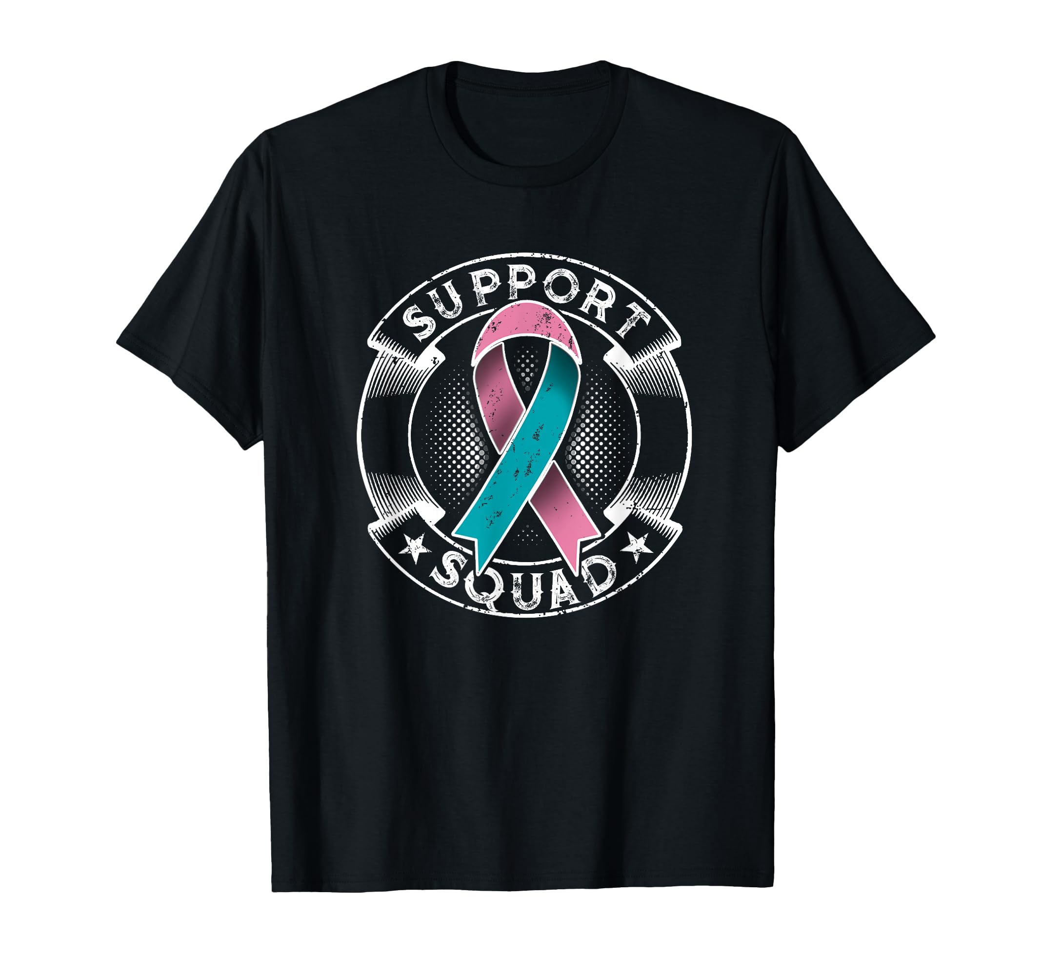 Support Squad Ribbon Brca Awareness T-Shirt - Graphic Print for Adults - T-Shirt, Sweatshirt, Hoodie