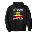 Softball Dad Like Baseball Dad Definition Hoodie - Streetwear Style Unisex - T-Shirt, Sweatshirt, Hoodie