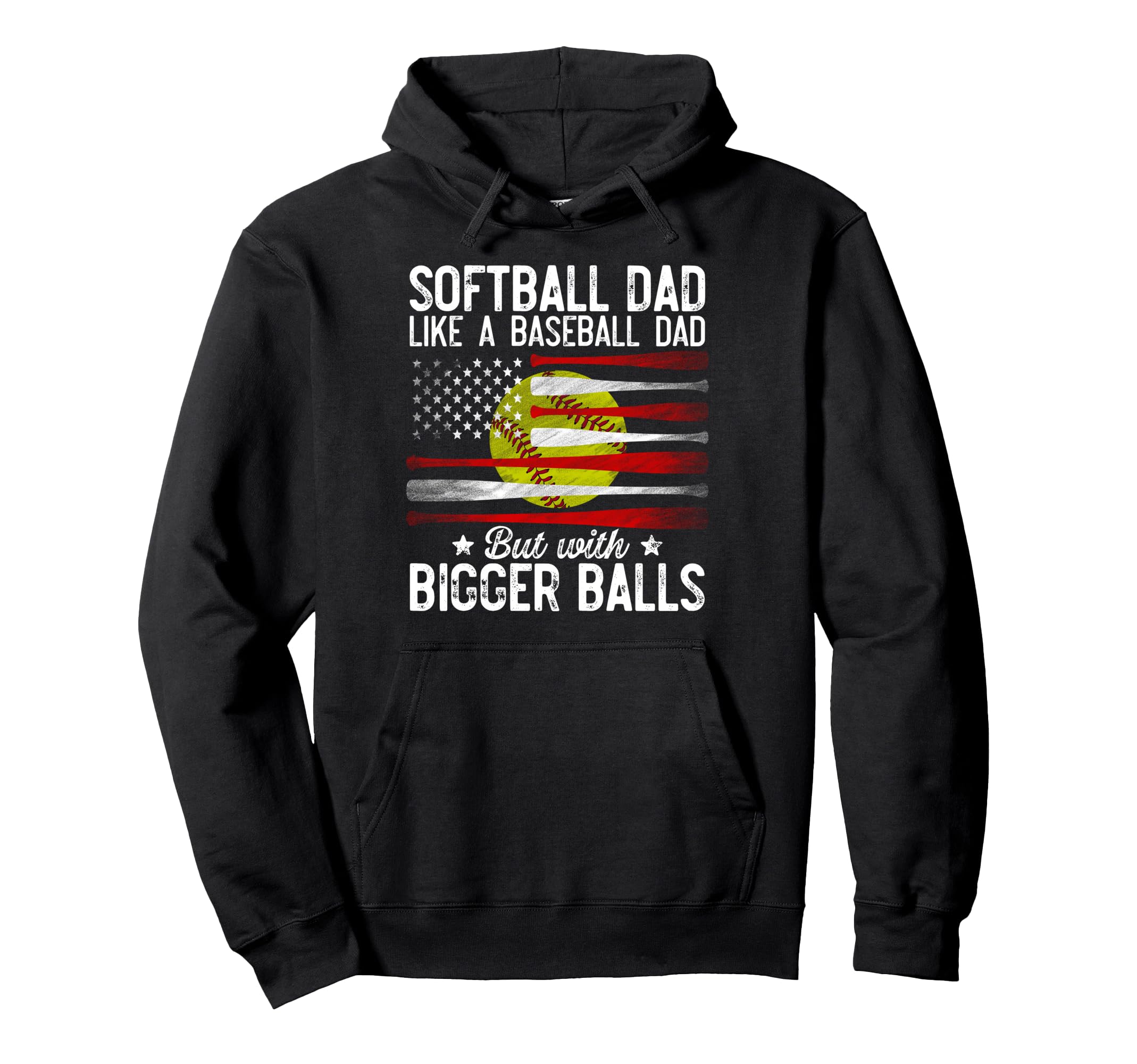 Softball Dad Like Baseball Dad Definition Hoodie - Streetwear Style Unisex - T-Shirt, Sweatshirt, Hoodie