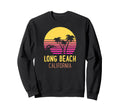 Long Beach California 70S Sunset Sweatshirt - Fun Novelty Design Unisex - T-Shirt, Sweatshirt, Hoodie