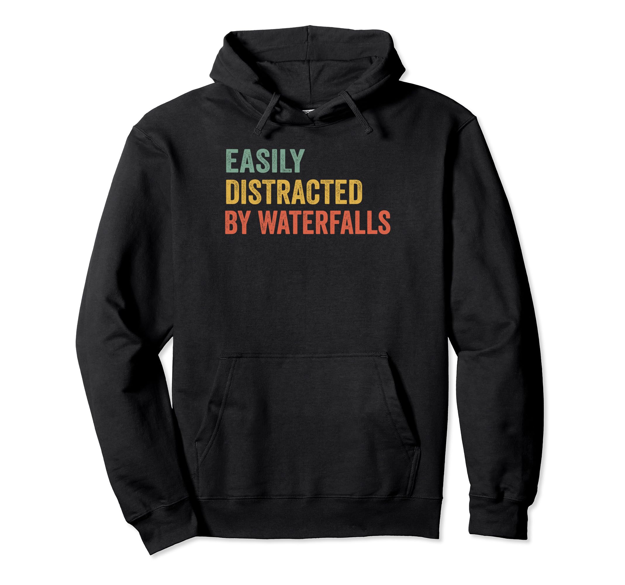 Easily Distracted Waterfalls Pilot Hoodie - Unique Graphic Men Women - T-Shirt, Sweatshirt, Hoodie