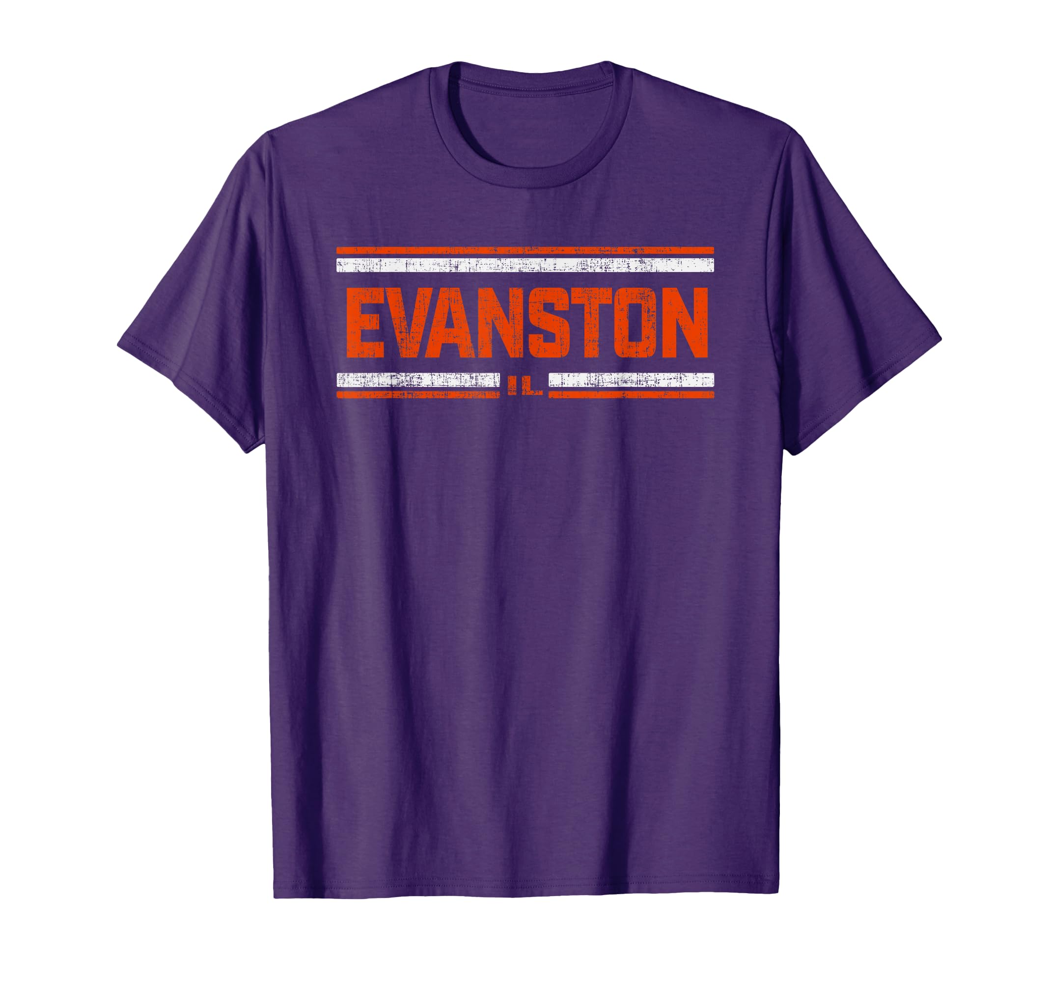 Evanston Il Distressed T-Shirt - Aesthetic Graphic for Adults - T-Shirt, Sweatshirt, Hoodie