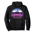 Burger Sandwich 80S Vaporwave Aesthetic Hoodie - Graphic Print for Adults - T-Shirt, Sweatshirt, Hoodie