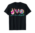 Peace Love Volleyball Player Tie Dye Teen T-Shirt - Custom Art Print Unisex - T-Shirt, Sweatshirt, Hoodie