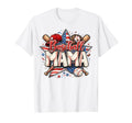 American Flag Baseball Mama Game Day T-Shirt - Novelty Apparel Men Women - T-Shirt, Sweatshirt, Hoodie