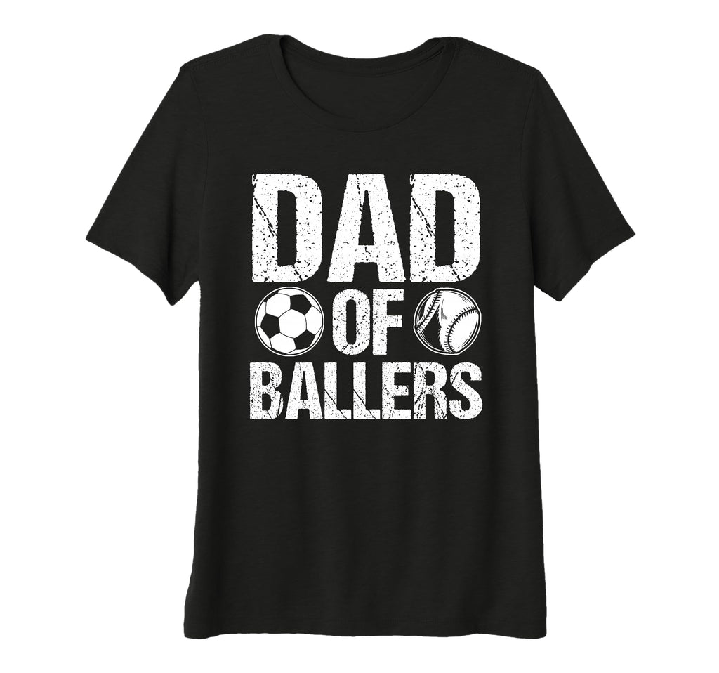 Womens Dad Ballers Baseball Tri Blend T-Shirt - Streetwear Style Unisex - T-Shirt, Sweatshirt, Hoodie