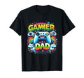 Gamer Dad Game Controller Gaming T-Shirt - Custom Art Print for Adults - T-Shirt, Sweatshirt, Hoodie