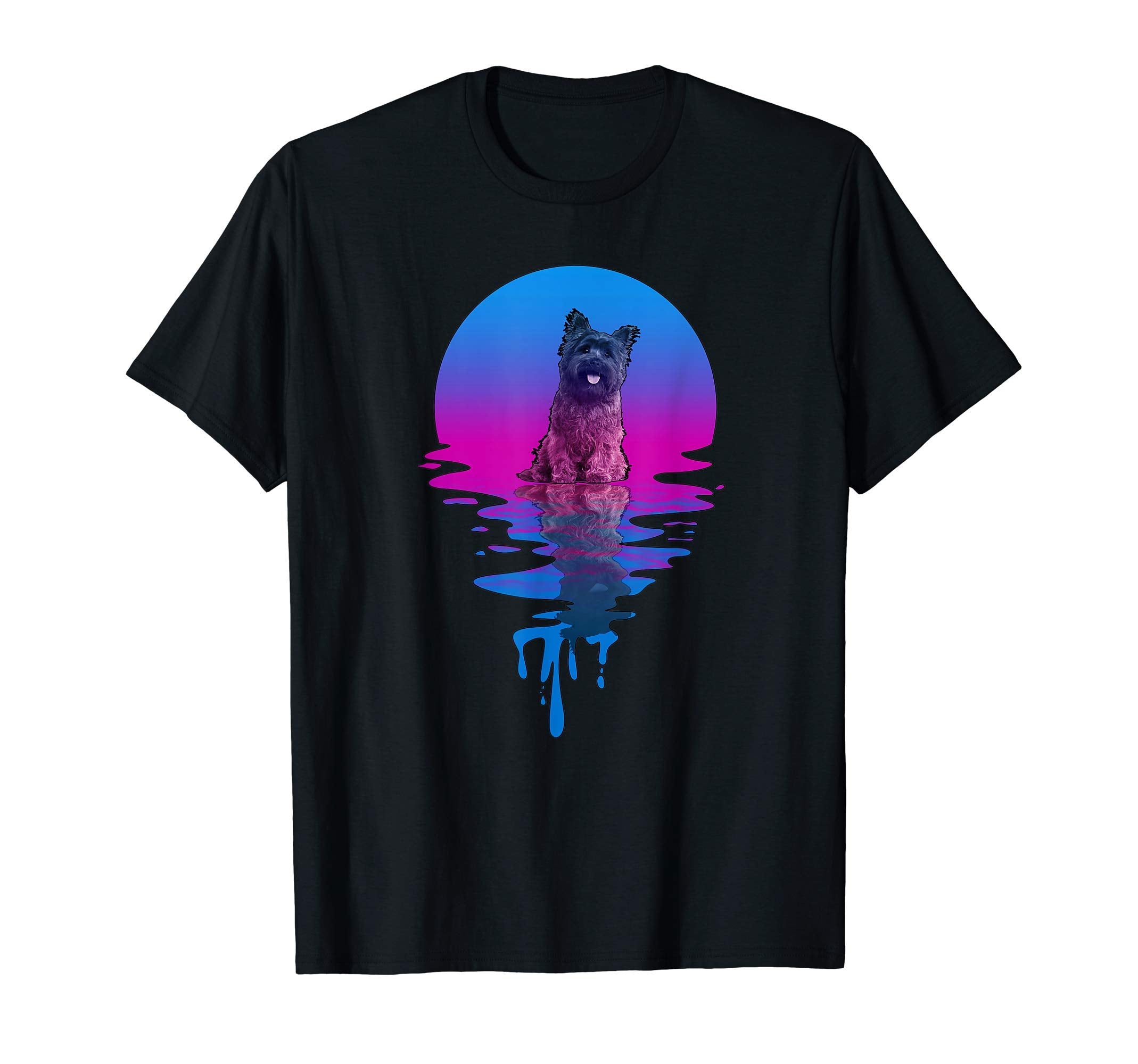 Sunset Cairn Terrier T-Shirt - Fun Novelty Design Men Women - T-Shirt, Sweatshirt, Hoodie