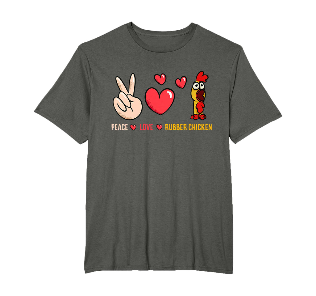 Peace Love Rubber Chicken Costume T-Shirt - Streetwear Style Men Women - T-Shirt, Sweatshirt, Hoodie