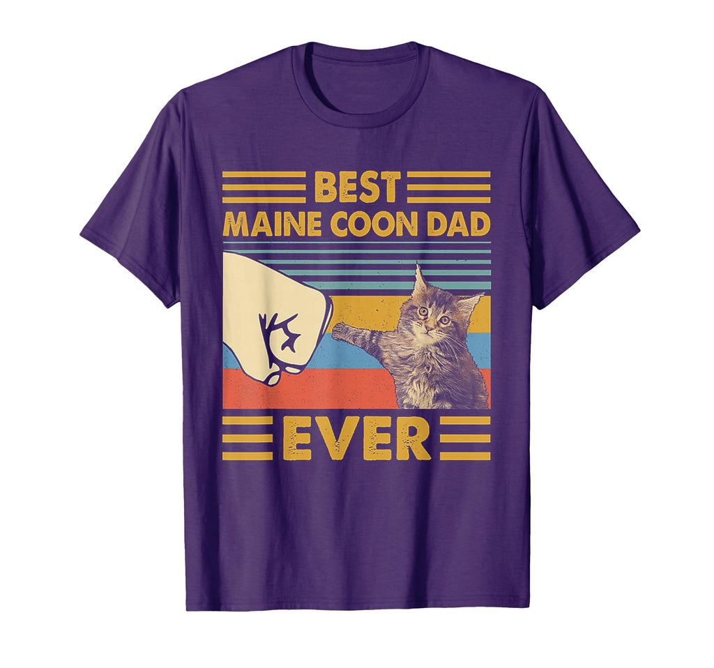 Best Maine Coon Dad Ever Sunset T-Shirt - Unique Graphic Unisex - T-Shirt, Sweatshirt, Hoodie