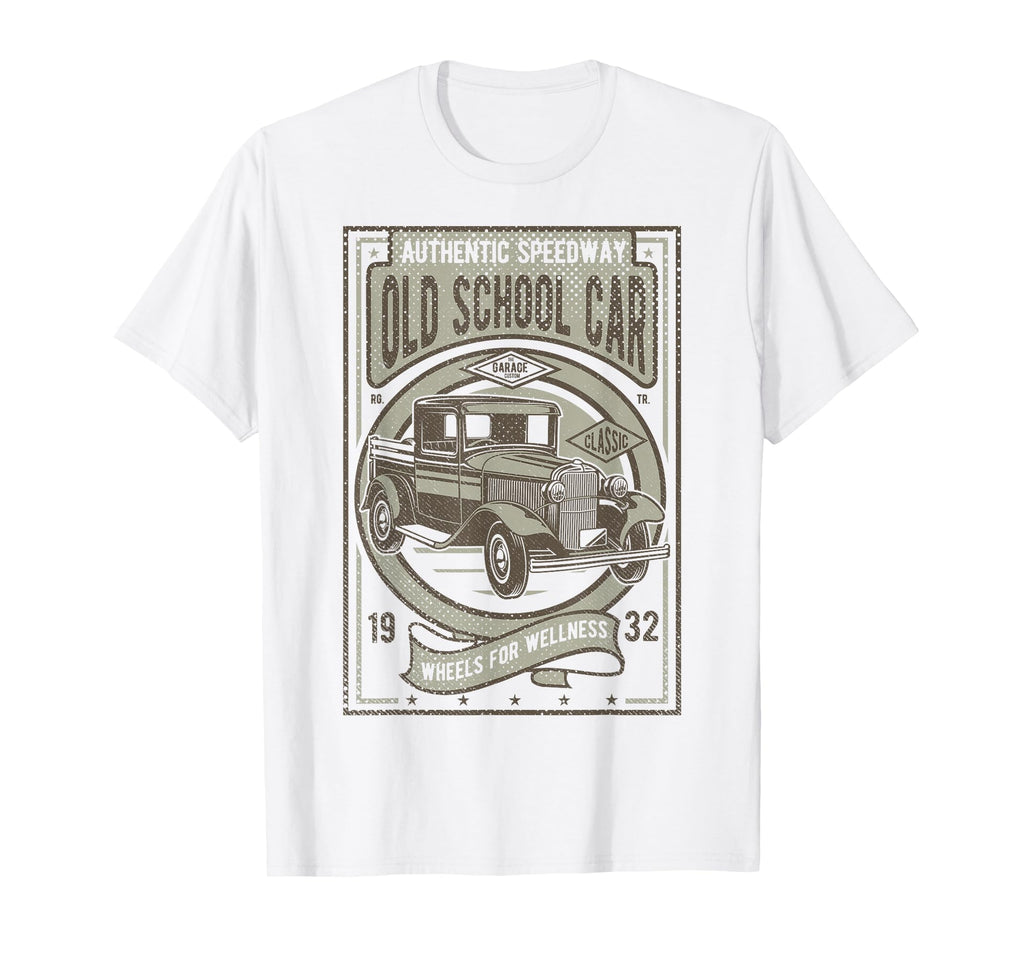 Old School Car T-Shirt - Unique Graphic Men Women - T-Shirt, Sweatshirt, Hoodie